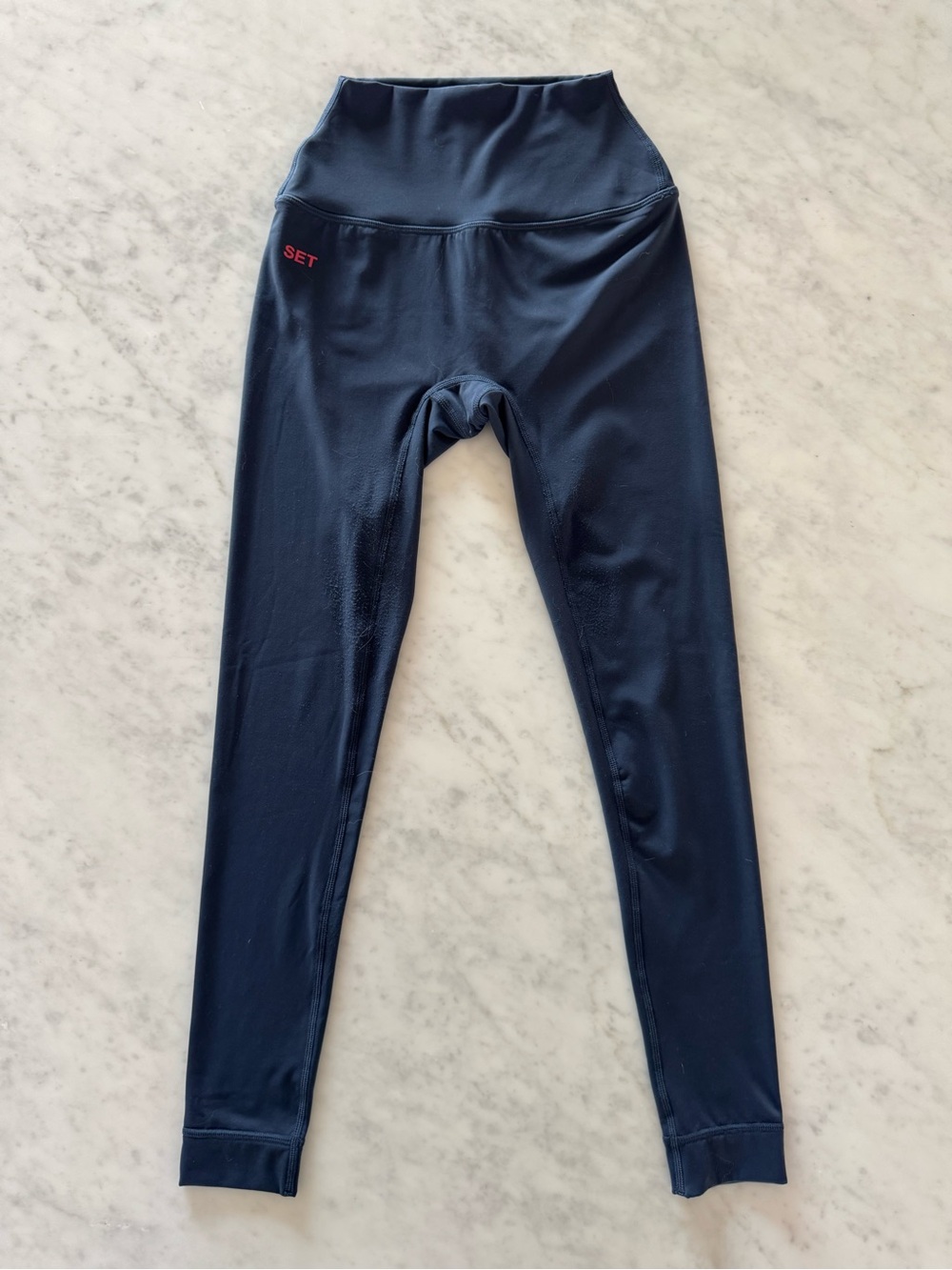 set active navy blue leggings